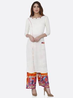 White plain rayon kurtas-and-kurtis 1