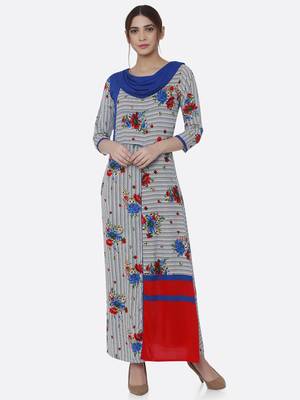 Multicolor printed rayon kurtas-and-kurtis 1