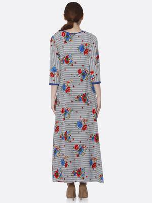 Multicolor printed rayon kurtas-and-kurtis 2