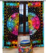 Mandala Tie Dye Door Hook Curtains Indian Drape Balcony Room Decor Horoscope Curtain Boho Set Ethnic Window Treatments