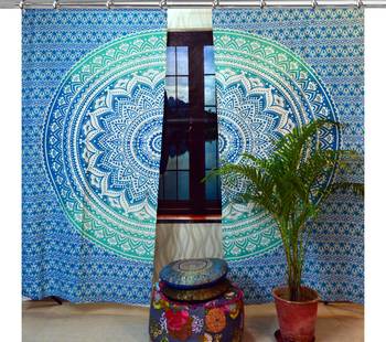 Indian Mandala Curtains Set Decorative Indian Tapestry Hook Curtains Mandala Curtains for Living room 1