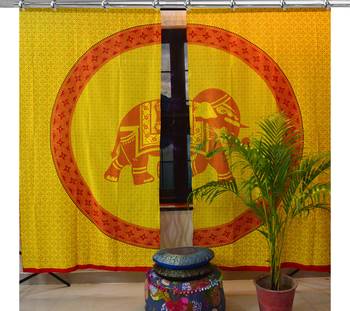 Mandala Hook Curtains Set Decorative Indian Hook Curtains Mandala Curtains for Bedroom 1