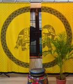 Indian Mandala Curtains Set Decorative Indian Tapestry Hook Curtains Mandala Curtains for Living room