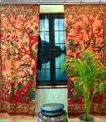 Indian Mandala Curtains Set Decorative Indian Hook Curtains Mandala Curtains for Bedroom Two Panel Curtains