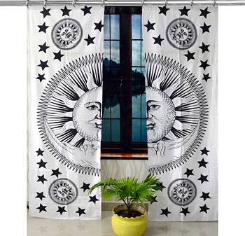 Hook Curtain Mandala Curtains, Include 2 Panel Set Mandala Curtain, Tapestry, Drapes & Valances, Window Treatmen 1