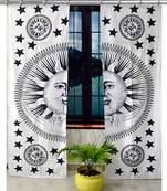 Hook Curtain Mandala Curtains, Include 2 Panel Set Mandala Curtain, Tapestry, Drapes & Valances, Window Treatmen