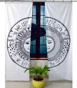 Mandala Hook Curtains Set Decorative Indian Hook Curtains Mandala Curtains for Bedroom