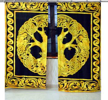 Mandala Hook Curtains Set Decorative Indian Hook Curtains Mandala Curtains for Bedroom 1