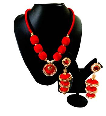 Red necklace sets 1