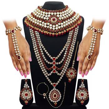 Maroon necklace sets 1
