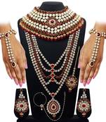 Maroon necklace sets