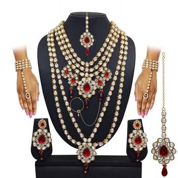 Maroon necklace sets 1