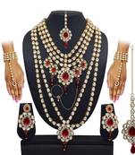 Maroon necklace sets