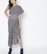 White Ready To Wear Saree Poly Georgette saree