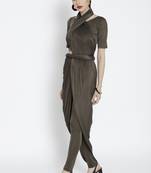 Green  Ready To Wear Saree Viscose Rayon saree