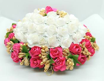 Pink & White Flower Hair Juda 4