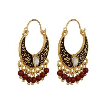 Maroon Earrings 1