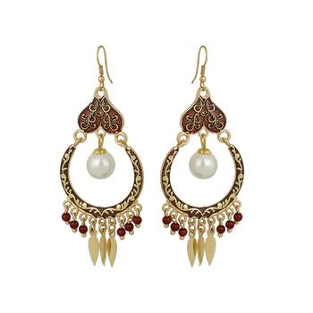 Maroon Earrings 1