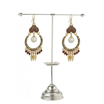 Maroon Earrings 2