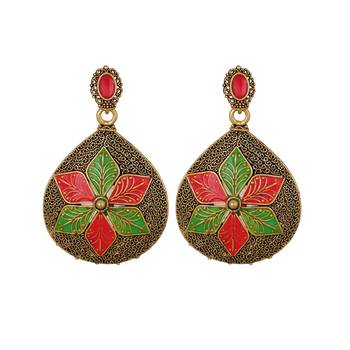 Orange Earrings 1