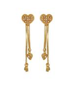 Heart Shape  Dangler Chain Earrings For Women
