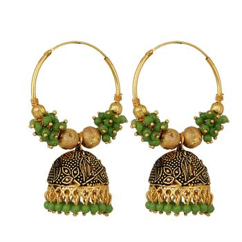 Green Earrings 1