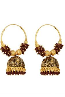 Maroon Earrings