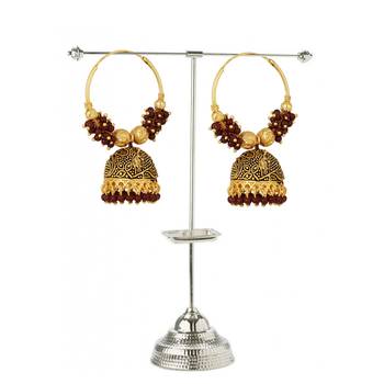 Maroon Earrings 2