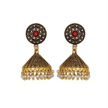 Maroon Earrings 1