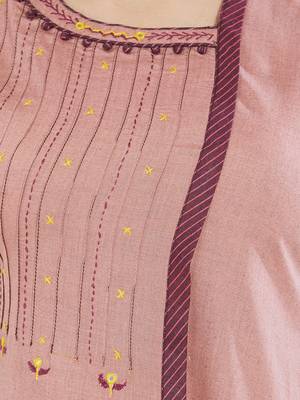 Purple printed cotton kurti 4