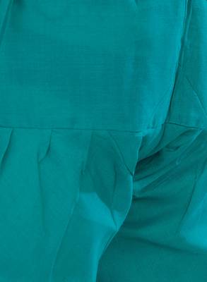 Sky-blue embroidered silk salwar with dupatta 5