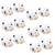 White Toy Cow Showpiece For Your Garden Trays And Pots Set Of 12