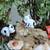 White Toy Cow Showpiece For Your Garden Trays And Pots Set Of 12