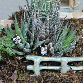 Deep Brown Toy Owl Garden Decor Showpiece Set Of 12 2