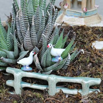 White Pair Of Duck Garden Toy Showpiece Set Of 12 2