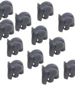 Grey Baby Elephant Miniature Garden Toy Decor Showpiece Set Of 12