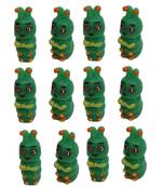 Cute Caterpillar Garden Toy Showpiece - Set Of 12
