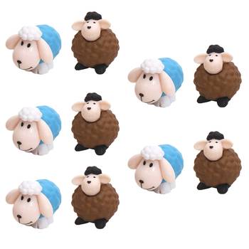 Lamb & Sheep Garden Toy Decor Showpiece Set Of 10 1