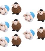 Lamb & Sheep Garden Toy Decor Showpiece Set Of 10