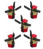 Multicolor Garden Toy Windmill Showpiece Set Of 5