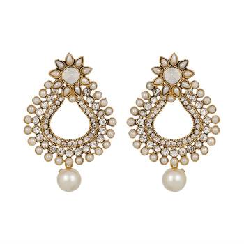 White Earrings 1