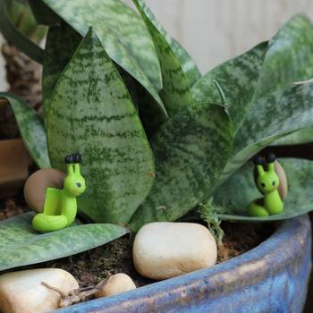 Green Toy Snail Garden Decor Showpiece Set Of 10 2