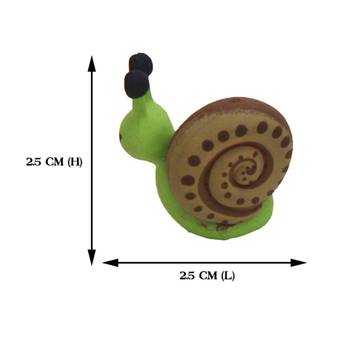 Green Toy Snail Garden Decor Showpiece Set Of 10 4