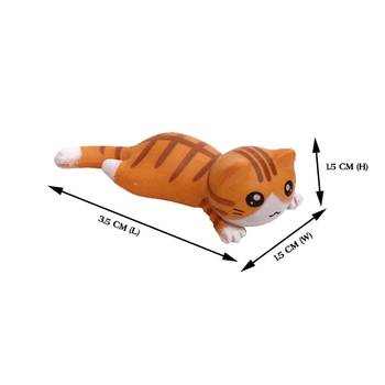 Yellow Lying Tiger Garden Toy Showpiece Set Of 10 5