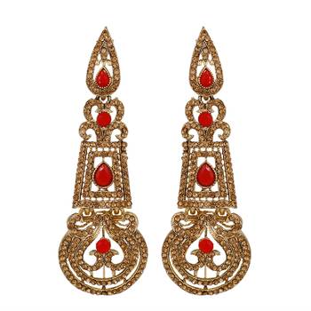 Maroon Earrings 1