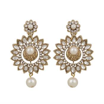 White  Earrings 1