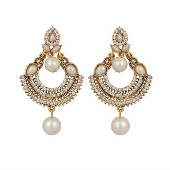 White  Earrings 1