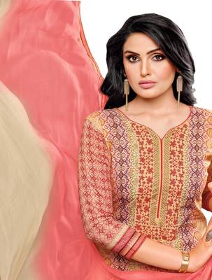 Cream Digital Print Cotton Salwar 2