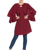 Maroon Plain kashibo Islamic Tunics