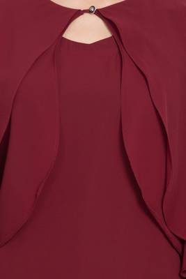 Maroon Plain kashibo Islamic Tunics 5